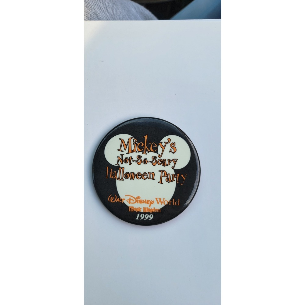 Vintage 1999 Mickey's Not-So-Scary Halloween Party Disney World Pin Button